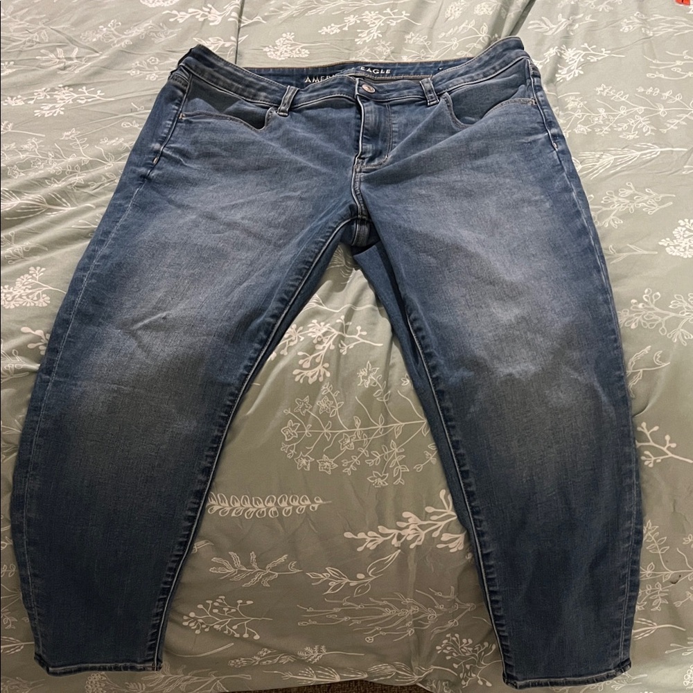American Eagle Outfitters Women's Classic Denim Straight Leg Jeans